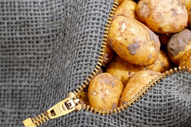 textilní sáček na brambory